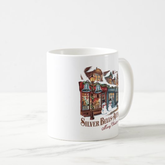 50年代のクリスマススタイル コーヒーマグカップ (正面右)