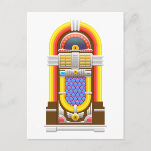50年代のジュークファッションドボックス ポストカード (正面)