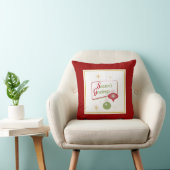 50年代のスタイルクリスマス・グラフィック・シーズンのご挨拶 クッション (椅子)