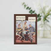 50年代のセーター男 ポストカード (スタンド正面)