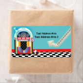 50年代のソックホップダンス・ジュークボックスパーティーパッケージラベル ラベル (インサイチュ)