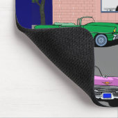 50年代のダイナーのルート66およびヴィンテージ車 マウスパッド (コーナー)