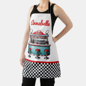 50年代のダイナーパーソナライズエプロン エプロン (インサイチュ)