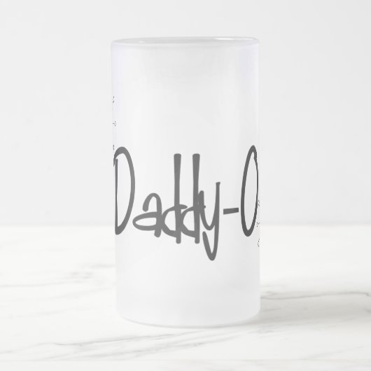 50年代のパパ** DADDY-0 **ガラスマグ フロストグラスビールジョッキ (中央)