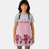 50年代のピンクのプードルがパーソナライズ エプロン (インサイチュ)