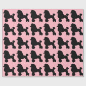 50年代のピンクのプードルのスカートによってインスパイア包装紙 ラッピングペーパー (フラット)