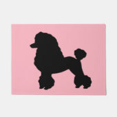 50年代のピンクのプードルのスカートの刺激を受けたなドア・マット ドアマット (正面)