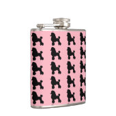 50年代のピンクのプードルのスカートの刺激を受けたなフラスコ フラスク (右)