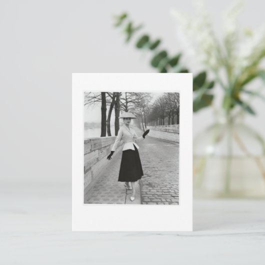 50年代のファッションの郵便はがき ポストカード (スタンド正面)