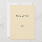 50年代のプールサイドのカップル 招待状 (裏面)