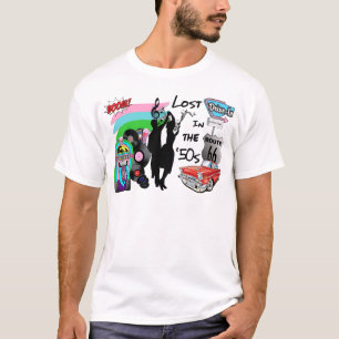 50年代のレトロのカッコいいのデザインで失った Tシャツ