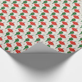 50年代のヴィンテージのクリスマスのオーナメントの包装紙 ラッピングペーパー (角)