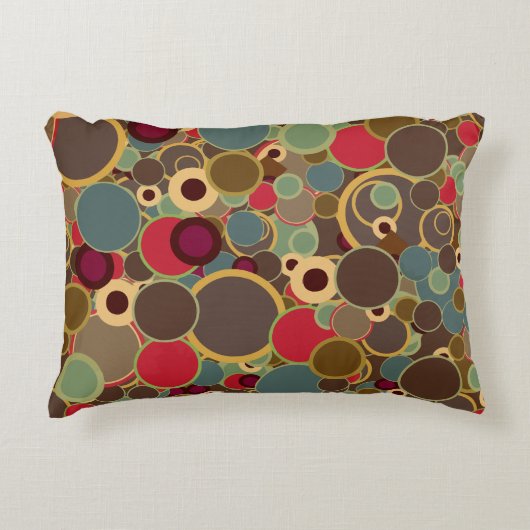 50年代のヴィンテージの壁紙の質 アクセントクッション (正面)