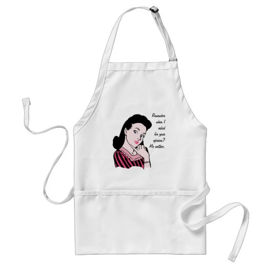 50年代の女性の皮肉 スタンダードエプロン (正面)