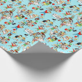 50年代の子供の誕生日プレゼントの覆い ラッピングペーパー (角)