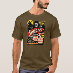 50年代の幽霊ショーポスター芸術 Tシャツ