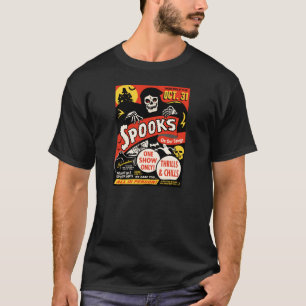 50年代の幽霊ショーポスター芸術 Tシャツ