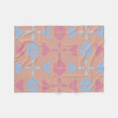 50年代の幾何学的パターン フリースブランケット (正面(横))