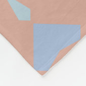 50年代の幾何学的パターン フリースブランケット (角)