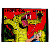 50年代の恐怖漫画はあなたのためのギフト希望それを好みます ラージペーパーバッグ (裏面)