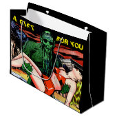 50年代の恐怖漫画はあなたのためのギフト希望それを好みます ラージペーパーバッグ (正面アングル)