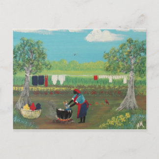 50年代の洗濯 ポストカード