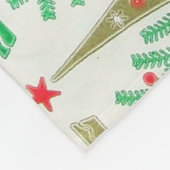 50年代の漫画のクリスマスツリーのフリースブランケット フリースブランケット (角)