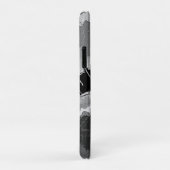 50年代の白黒グラフィック・コミックスタイルのレトロな都会の探偵 Case-Mate iPhoneケース (裏面/右)