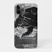 50年代の白黒グラフィック・コミックスタイルのレトロな都会の探偵 Case-Mate iPhoneケース (裏)