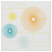 50年代の花 ファブリック (クローズアップ)