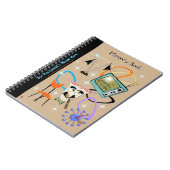 50年代の象徴的な画像パーソナライズされた- ノートブック (左側)