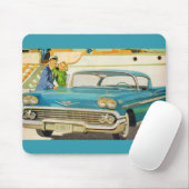 50年代の青いインパラの広告 マウスパッド (マウス)