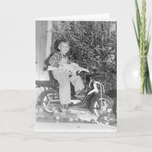 50年代のChrismasの挨拶 シーズンカード (正面)