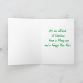 50年代のChrismasの挨拶 シーズンカード (内部)