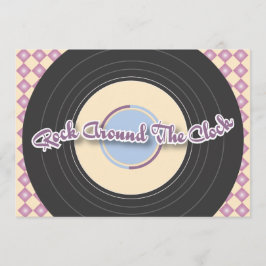 50年代はパーティの招待状を記録します 招待状