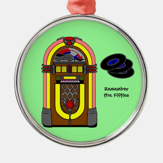 50年代を思い出す メタルオーナメント (正面)