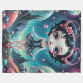 50年代エイリアン フリースブランケット (正面(横))