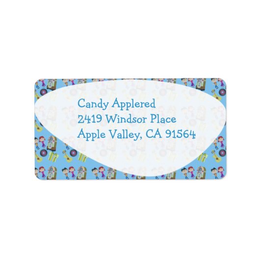 50年代ソックホップロックティーンズマンガおもしろい ラベル (正面)