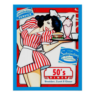 50年代ダイナー ポスター