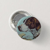 50年代ペンキによ数英国のスプリンガースパニエル 缶バッジ (正面&裏面)