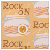 50年代ラジオのロック ファブリック (クローズアップ)