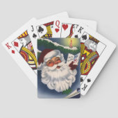 50年代レトロすてきサンタクロース、ヴィンテージクリスマス トランプ (裏面)