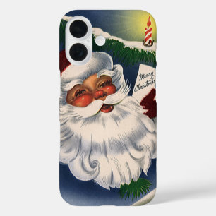 50年代レトロの陽気なサンタクロース、ヴィンテージのクリスマス iPhone 16ケース