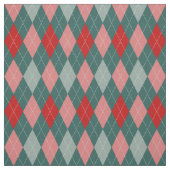 50年代レトロアーガイル織物 ファブリック (見本)