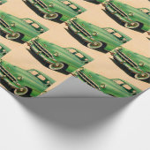 50年代緑のChevy ラッピングペーパー (角)