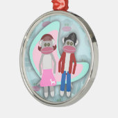 50年代靴下ホップサルズレトロアート漫画 メタルオーナメント (左)