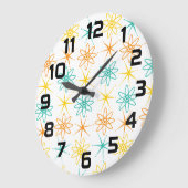 50年代 – 原子と星時計 ラージ壁時計 (傾斜)