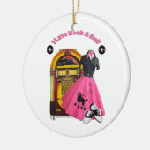 50年代I愛石及びロールオーナメント セラミックオーナメント (左)