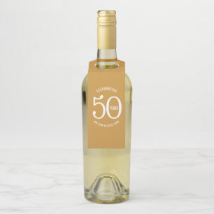 50年企業の記念パーティー ボトルネックタグ