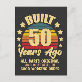 50年前から全ての部品がオリジナルの50歳の誕生日 ポストカード